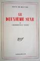 Kansi: Simone de Beauvoir: Toinen sukupuoli