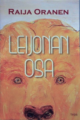 Leijonan osa -kirjan kannessa on lähikuva leijonan kasvoista maalauksena.