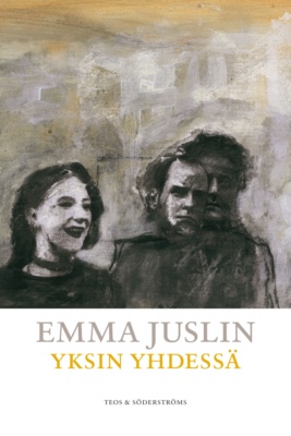 Yksin yhdessä -kirjan kannessa on Beni Juslinin maalaus miehestä ja naisesta.