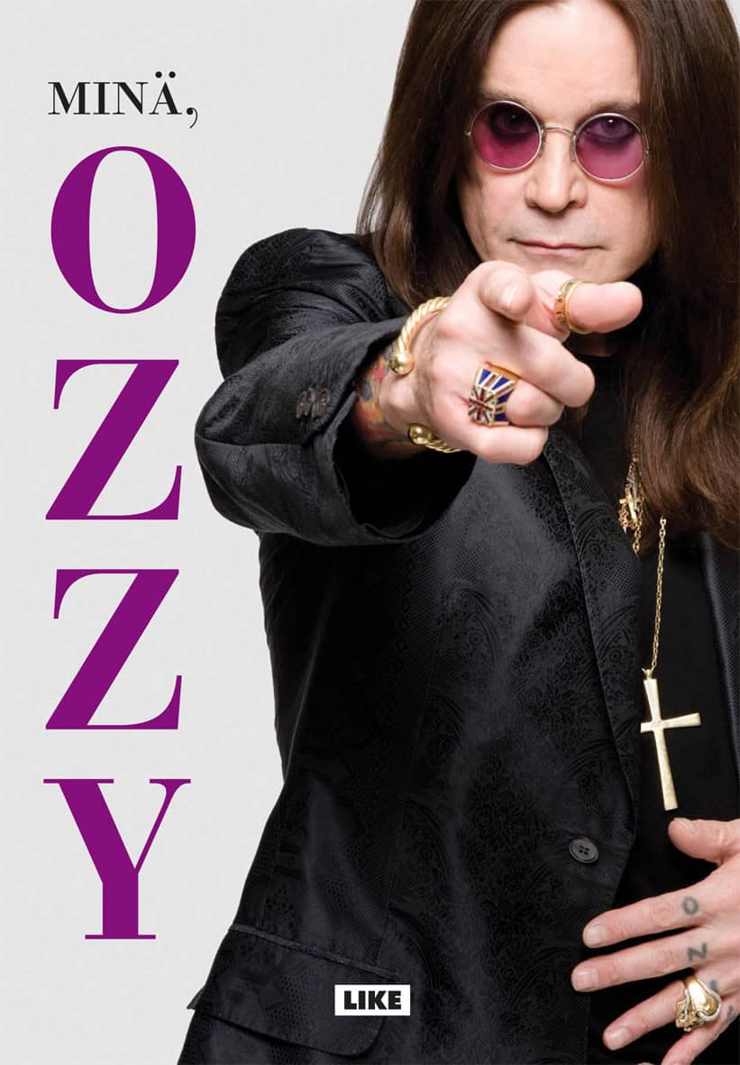 Minä, Ozzy -kirjan kannessa Ozzy Osbourne osoittaa katsojaa sormella.
