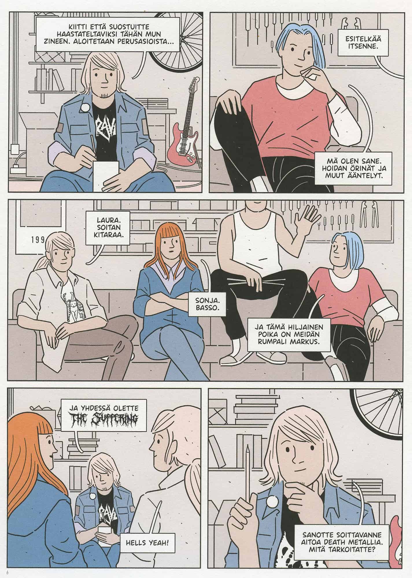 Esimerkkisivu sarjakuvasta