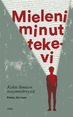 Mieleni minut tekevi -kirjan kannessa on punainen ihmisen siluetti. Ihmisen sisältä avautuu ylöspäin kolmion muotoinen tila, jossa muuten vihertävän harmaan taustan sijasta on aaltoilevaa aivoista ja mielestä puhuvaa tekstiä ja kirjan nimi isoin punaisin kirjaimin.
