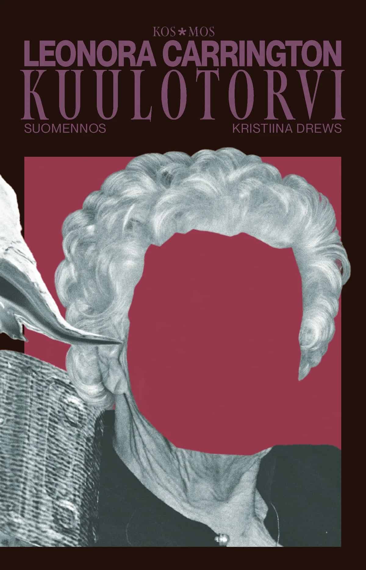 Kuulotorvi-kirjan kannessa on valokuva vanhasta naisesta, joka pitelee kuulotorvea korvallaan. Naisen kasvot on leikattu kuvasta kokonaan pois.