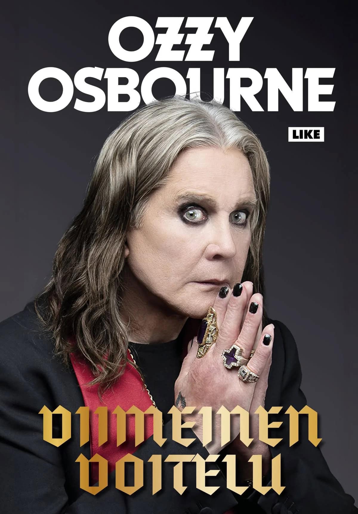 Viimeinen voitelu -teoksen kannessa on valokuva Ozzy Osbournesta.