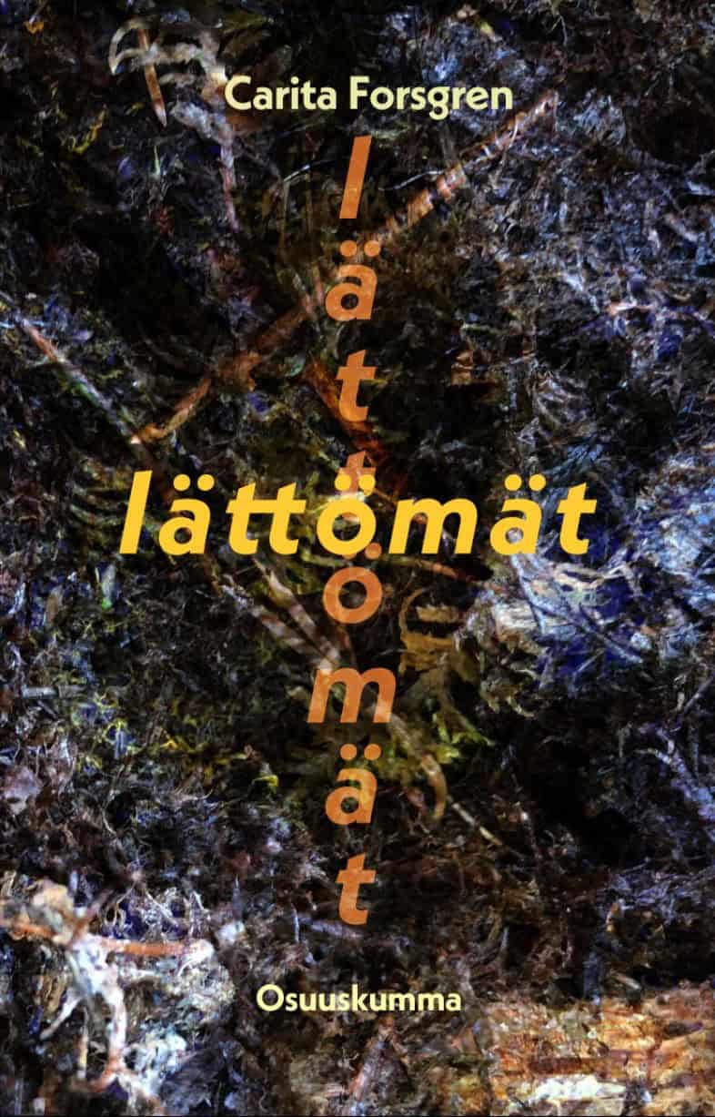 Iättömien kannessa on lähikuva karikkeesta, jonka päällä kirjan nimi menee kahteen kertaan ristiin.