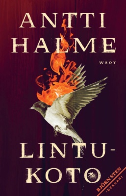 Lintukodonkannessa on kuva liekehtivästä pikkulinnusta.