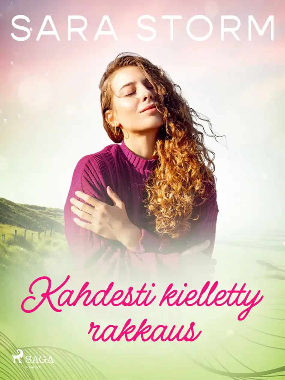 Kahdesti kielletty rakkaus -kirjan kannessa on kuva itseään silmät kiinni halaavan naisen ylävartalosta.