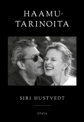 Haamutarinoita-kirjan kannessa on mustavalkoinen valokuva Paul Austerista ja Siri Hustvedtista.