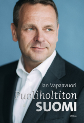 Puoliholtiton Suomi -kirjan kannessa on valokuva Jan Vapaavuoresta.