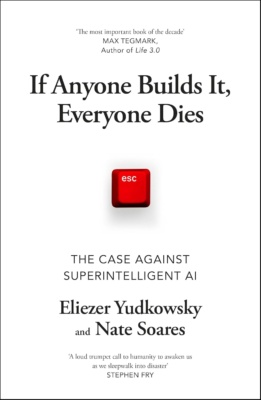 If Anyone Builds It, Everyone Dies -kirjan kannessa on valkoisella taustalla punainen Esc-näppäin.