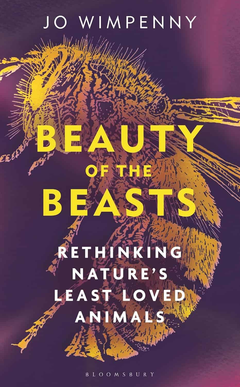 Beauty of the Beasts -kirjan kannessa on piirros ampiaisesta.