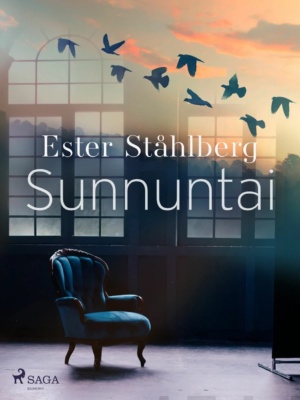 Sunnuntain kannessa on kuva yksinäisestä nojatuolista. Kuvan päällä on näkymä taivaasta, jossa lentää lintuparvi.
