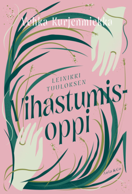 Leinikki Tuuloksen vihastumisopin kannessa on vaaleanpunaisella taustalla kannen nurkissa kaksi kättä, joissa on kummassakin kihlasormus. Lisäksi kannessa on vihreää heinää.